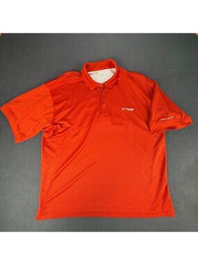Columbia PFG Orange Polo Omni- Shade Shirt Men’s Size: 2XL